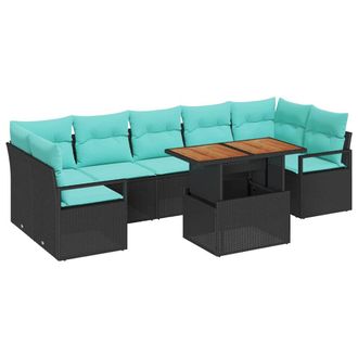 vidaXL Conjunto De Sof&aacute;s De Jard&iacute;n 8 Uds. 7-n&uacute;mero De Plazas Vidaxl