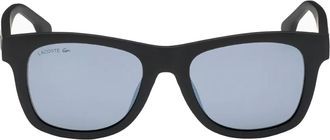 Lacoste Boys Rectangular acetate sunglasses L3651SRG for kids - Black - One Size