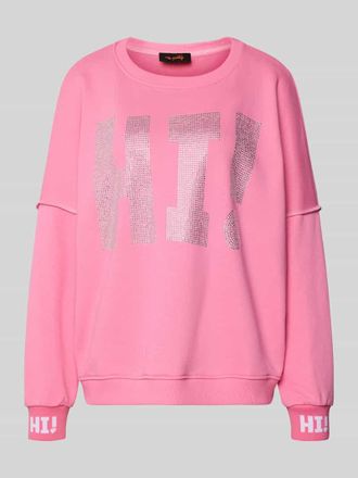 Miss Goodlife Sweatshirt mit Label-Detail in Rosa, Größe XL