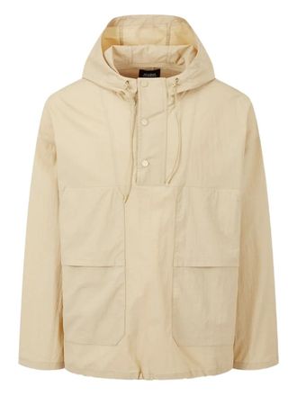 STUDIO TOMBOY hooded pullover jacket - men - Nylon/Fabric/Rayon - One Size - Neutrals