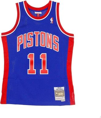 Mitchell & Ness Isiah Thomas Swingman Jersey 1988-89 - Heren - Fitness - Blauw - S - Polyester - Fitness