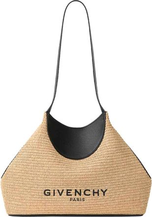 Givenchy Small Facet Tote Bag In Raffia