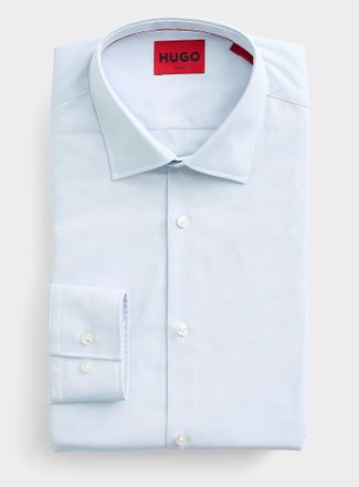 HUGO BOSS Mens Pinpoint Oxford shirt Slim fit