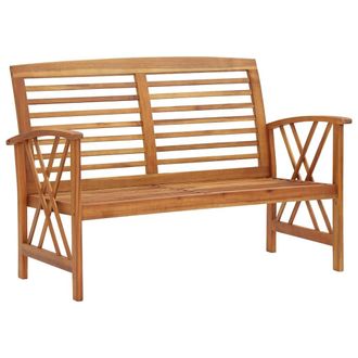 vidaXL Panchina Da Giardino 119 Cm In Legno Massello DAcacia - Vidaxl