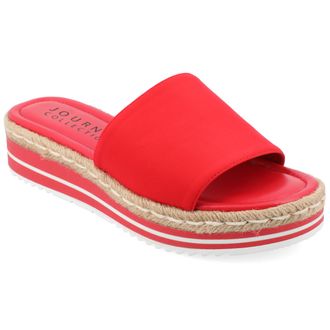 Journee Collection Womens Rosey Wide Width Espadrille Sandals