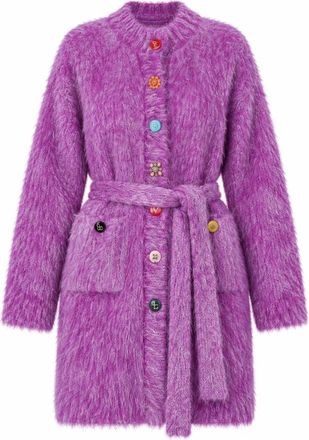 Dolce & Gabbana Cardigan Lungo - - Knitwear - Donna - Viola - S