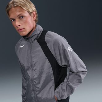 Nike Mens Total 90 Repel Soccer Track Jacket in Grey | HQ3391-064
