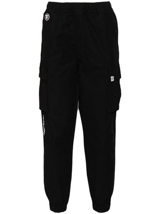 Aape By A Bathing Ape tapered-leg cargo trousers - men - Cotton/Spandex/Elastane - M - Black