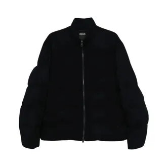 Ermenegildo Zegna Giacca a maniche lunghe con zip - - Jackets - Uomo - Blu - 3XL