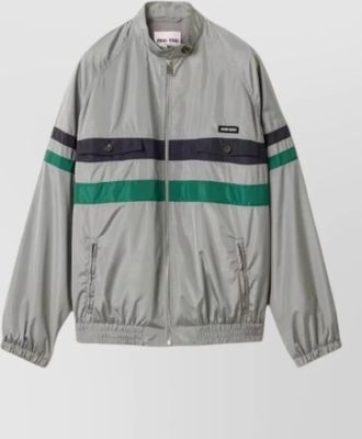 Miu Miu silk single breasted jacket