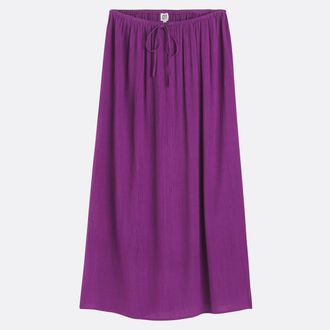 La Redoute Collections Lange vloeiende cr&ecirc;pe rok