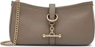 Strathberry Kite Leather Wallet on a Chain in Taupe at Nordstrom