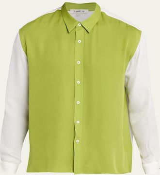 Zankov Wool Colorblock Shirt
