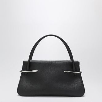 Givenchy Mittlere schwarze Pinch-Tasche von Givenchy aus genarbtem Leder