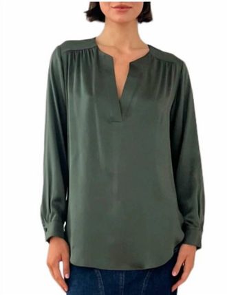 Amanda Uprichard Highliner Shirt In Tarragon