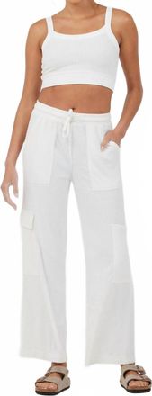 Vintage Havana Corduroy Terry Pants In White