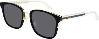 Gucci Black Crystal Grey Sunglasses