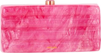 Cult Gaia Enid Clutch in Pink Acrylic