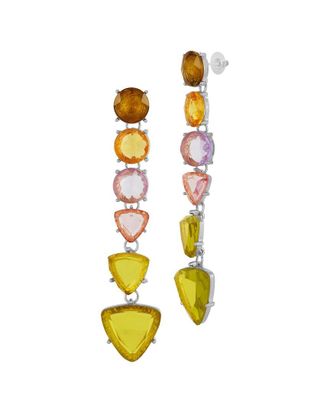 Sphera Milano Silver-Plated Cz Earrings