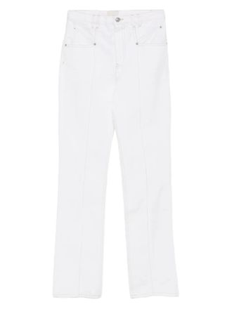 Isabel Marant Katoenen straight jeans - Wit