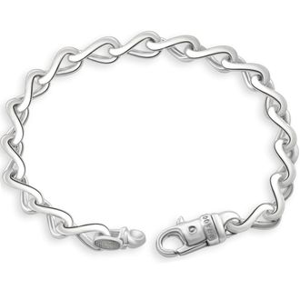 Pompeii3 Mens 14k Gold (31gram) or Platinum (58gram) 8mm Link Bracelet 8.5