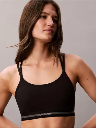 Calvin Klein Calvin Klein Womens Icon Sport Low Support Sports Bra - Black - XL