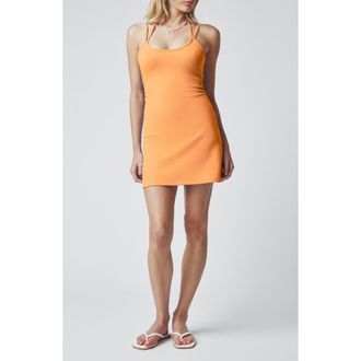 Florence By Mills Scuba Minidress in Papaya at Nordstrom, Size Xx-Large