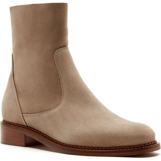 La Canadienne Silvie City Dry Waterproof Suede Bootie in Wheat Suede at Nordstrom Rack, Size 9.5