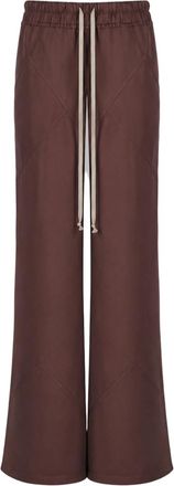 Rick Owens Wide-Leg Pants with Elastic Waistband and Contrasting Drawstrings