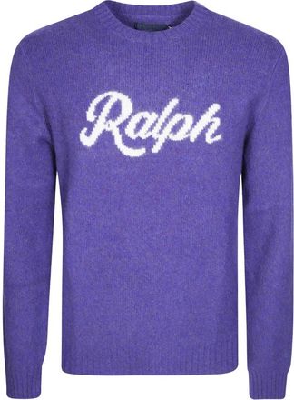 Polo Ralph Lauren Trui Pullover - Heren - Ronde hals truien - Paars - S - Truien & Vesten