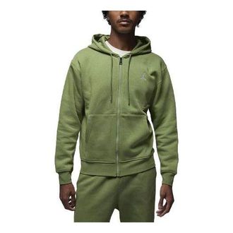 Nike Jordan Air Jordan Full-Zip Fleece Hoodie Sky J Light Olive FJ7771-340
