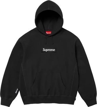 SUPREME Felpa con logo e cappuccio - Nero