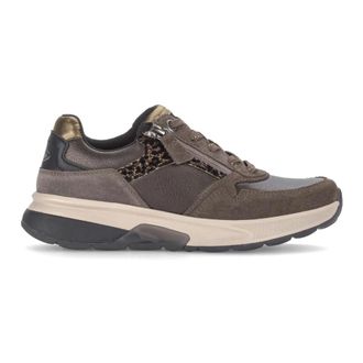 Gabor Schoenen, Dames, Beige, 38 1/2 EU, Leer, Rollingsoft Sneakers