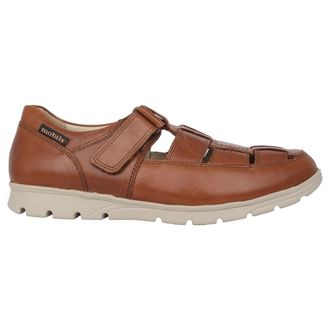 Mephisto Sandalen van leer met brede pasvorm - Bruin - Heren - Sandalen - Bruin - 40 EU - Leer - Schoenen