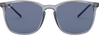 Ray-Ban Gepolariseerde zonnebril - Dames - Zonnebrillen - Blauw - 56 MM - Nylon - Accessoires