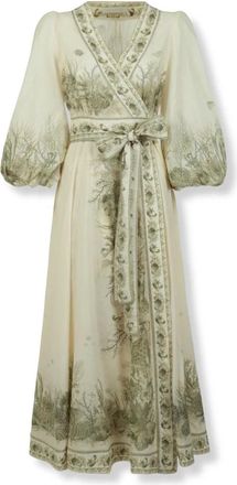 Zimmermann Maxi Dresses, female, Beige, Size: S Wanderlust Maxi Dress