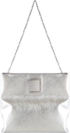 Roger Vivier Leather Trompette Clutch