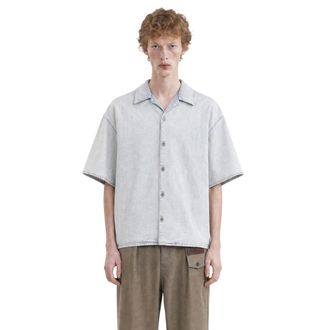 Loewe Anagram Short Sleeve Shirt in Denim