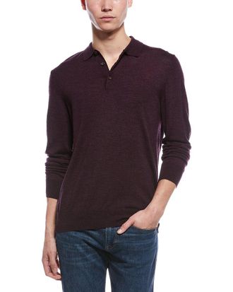 Bruno Magli Wool Polo Sweater