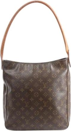 Louis Vuitton Pre-owned Shoulder Bags, female, Brown, Size: ONE SIZE Pre-owned Looping GM Shoulder Bag