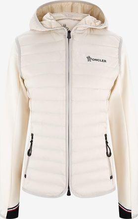 Moncler Kapuzensweatjacke mit Daunenteilen