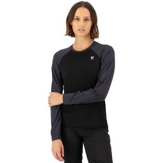 Mons Royale Tarn Merino Long-Sleeve Bike Jersey - Womens in Black/9 Iron at Nordstrom, Size X-Small