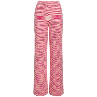 Missoni Wide Trousers, female, Pink, Size: L Wide Trousers