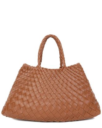 Tiffany & Fred Hand-Woven Leather Tote