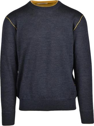 KANGRA Truien & Vesten, Heren, Grijs, L, Wol, Pullover met ronde hals