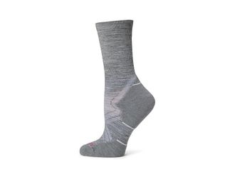 Smartwool Run Cold Weather Targeted Cushion Crew Socks Womens No Show Socks Shoes Light Gray/White : MD (Womens Shoe 7-9.5)
