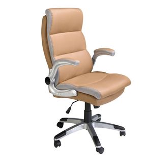 Angel Cerd&aacute; Brown Leatherette Swivel Office Chair