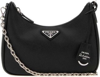 Prada Black Re-Edition 2005 Small Shoulder Bag