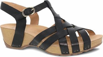 Dansko Womens Tinley Woven Strappy Sandals In Black