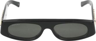 Gucci Zwart Grijs Zonnebril Gg1771S Stijl - Dames - Accessoires - Zwart - Maat: 51 MM